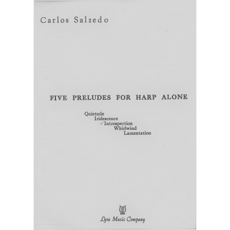 Salzedo Carlos - Five preludes for harp alone - Introspection