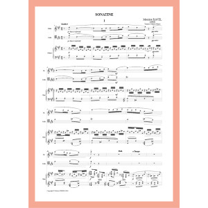 Ravel Maurice - Pierre Fabrice - Sonatine en trio (flûte, violoncelle et harpe)
