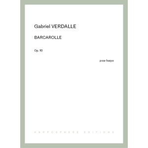 Verdalle Gabriel - Barcarolle Op.10 (pour harpe)