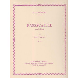 Haendel Georg Friedrich - Passacaille (B