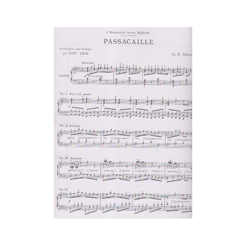 Haendel Georg Friedrich - Passacaille (B