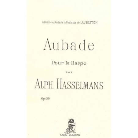 Hasselmans Alphonse - Aubade pour la harpe op.30 (Lyra)