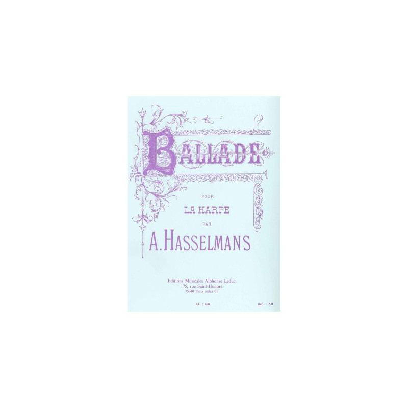 Hasselmans Alphonse - Ballade pour harpe (Leduc)