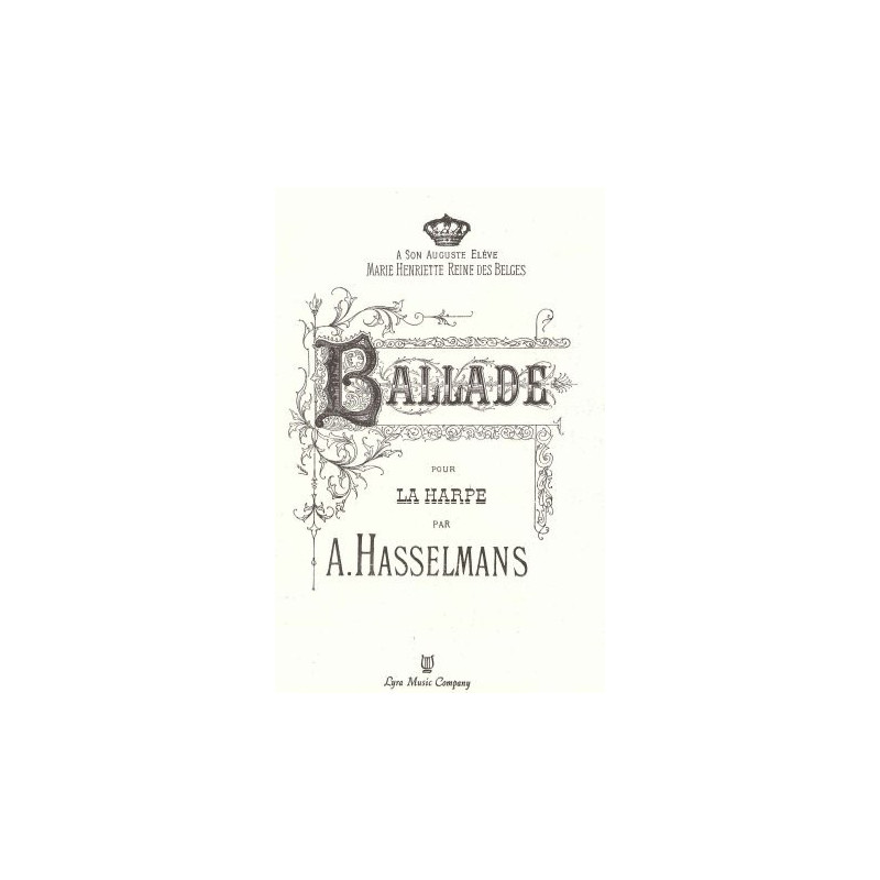 Hasselmans Alphonse - Ballade pour harpe (Lyra)