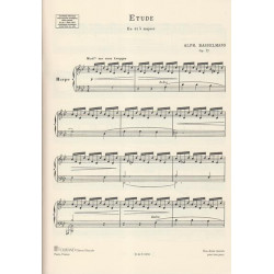 Hasselmans Alphonse - Etude en si b Majeur op.37